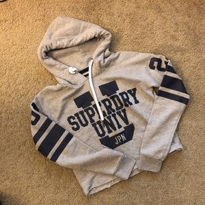 Superdry crop hoodie size XS